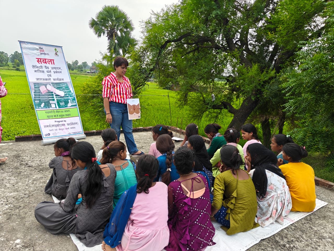 Community menstrual-health education session