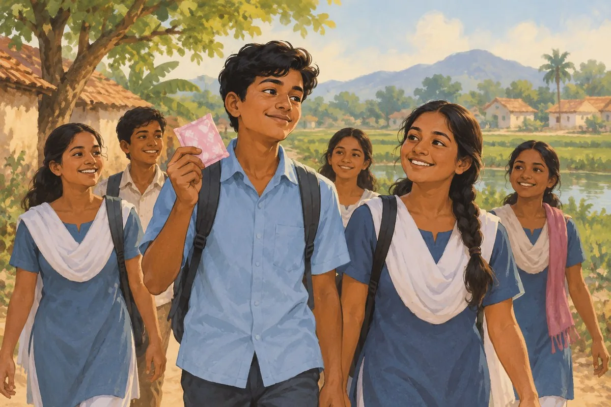 Illustration: From Refusing to Touch a Pad to Carrying One Through the Village