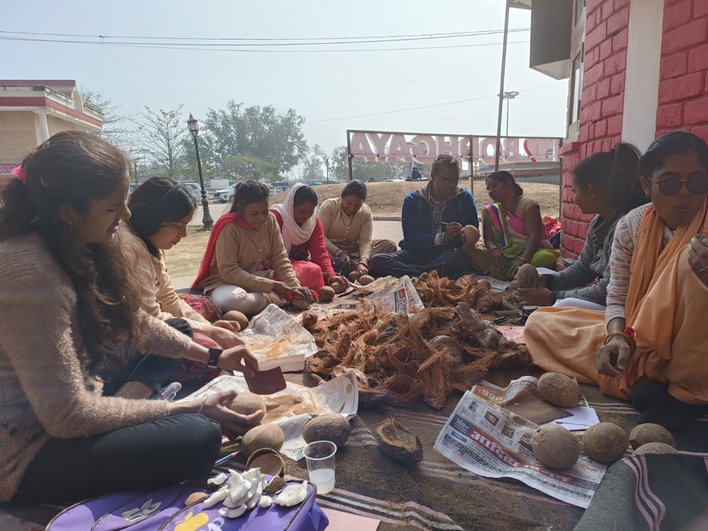 Kala se Kamaai: Coconut Handicrafts Training Program — programme photograph